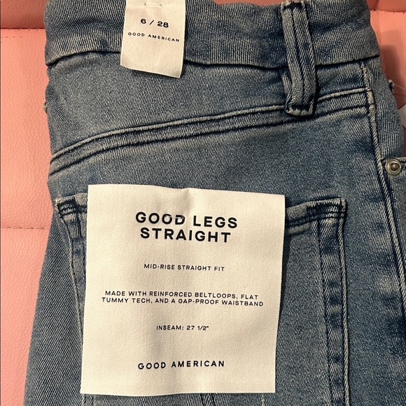 Good American Women's Denim Straight Leg Jeans - Picture 2 of 7